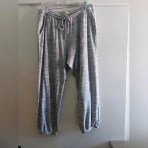 Madewell large Spacedye Gray Waffle knit loungpants/ joggers pockets